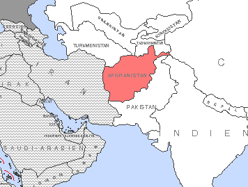 Afghanistan-Karte