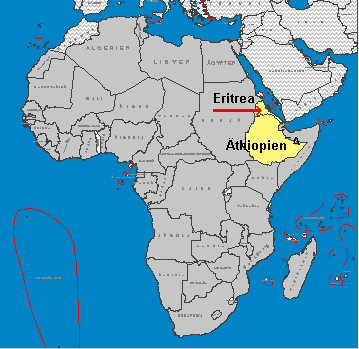 Eritrea-Karte