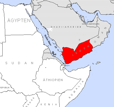 Jemen auf der arabischen Halbinsel